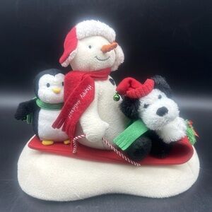 Hallmark Sleigh Ride Animated Snowman Penguin Dog Jingle Pals Sings Moves 2007